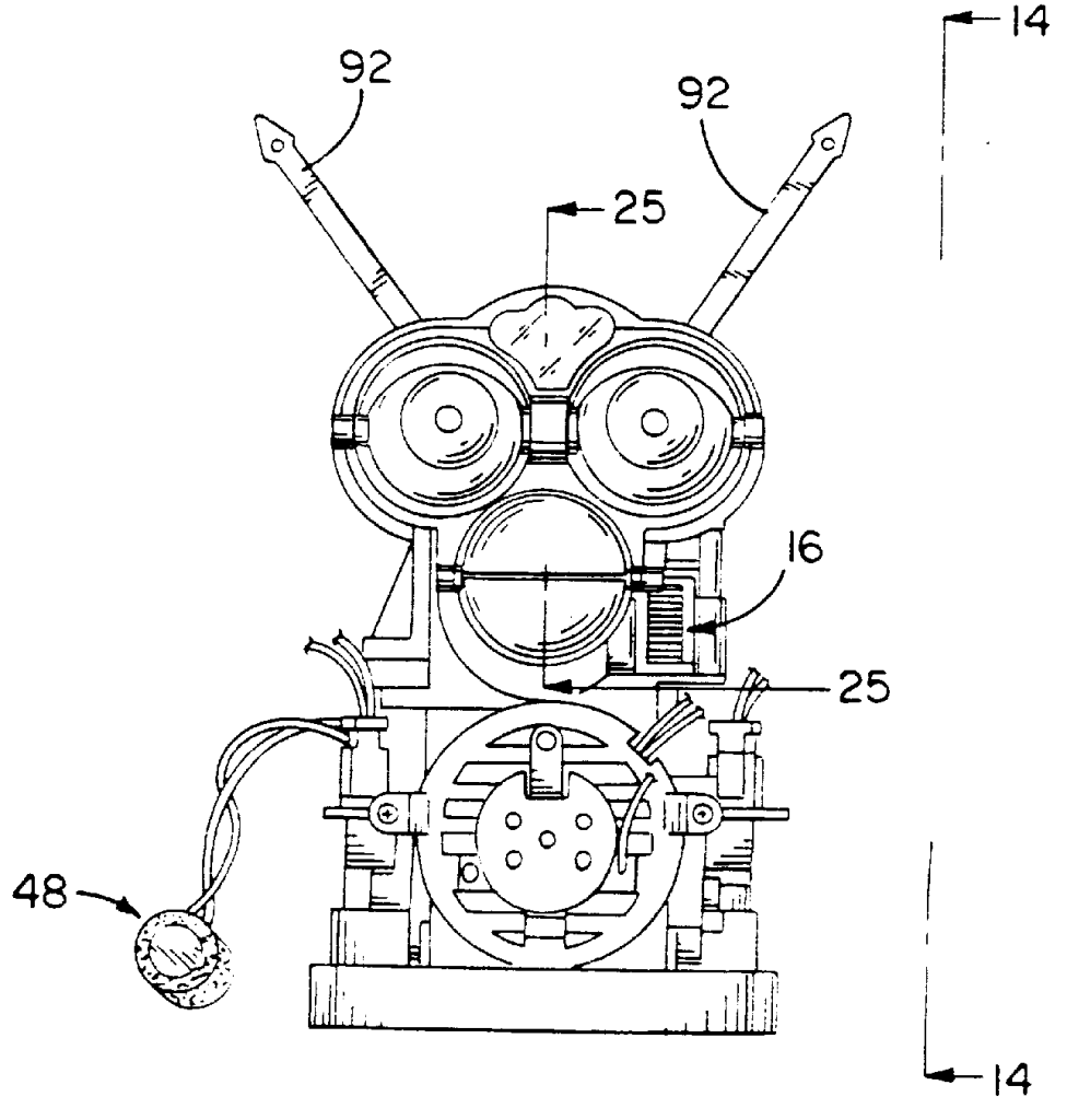 A picture of a furby, guts exposed. 