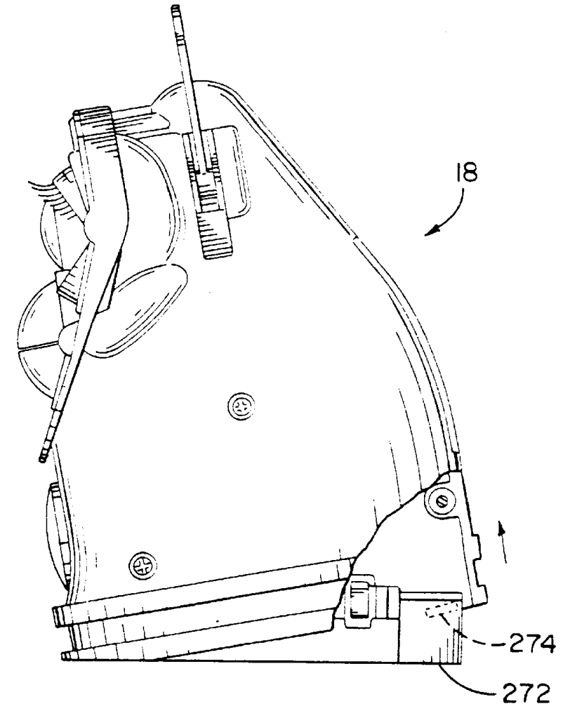 A picture of a Furby, tilted forward in dance. 